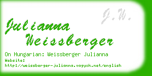 julianna weissberger business card